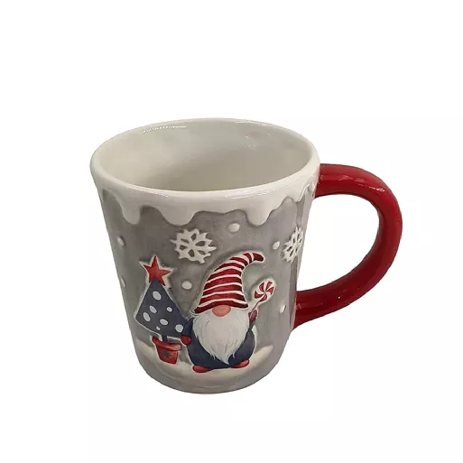 Rolig julälvkeramisk mugg Rolig julälvkeramisk mugg