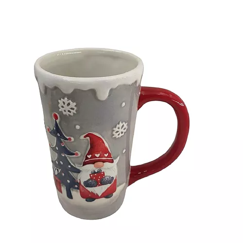 Rolig julälvkeramisk mugg