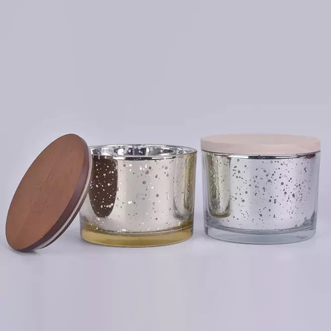 Rund ljushållare i glas